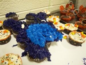 アメリカらしい色?のカップケーキたち アメリカらしい色?のカップケーキたち