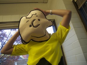 チャーリーブラウンになった菜帆ちゃん