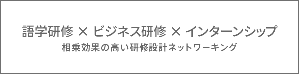 語学研修×ビジネス研修×インターンシップ 相乗効果の高い研修設計ネットワーキング
