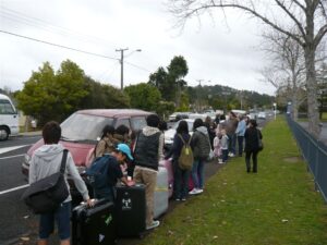 GB学校到着ホスト