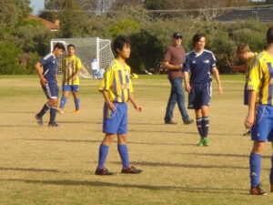 週末の試合風景