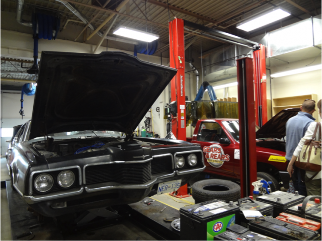 自動車整備の授業